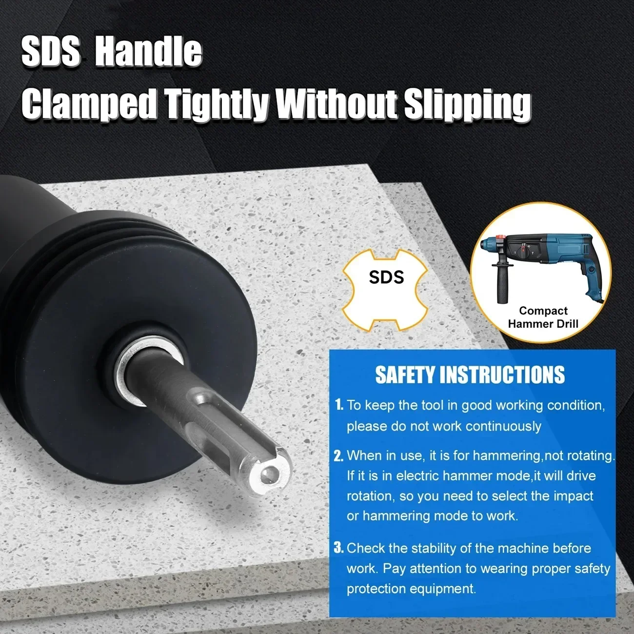 

SDS Shank Deburring Tool Electric Hammer Needle Scaler Adapter Rust Remover And Edge Finishing Tool For Electric Hammers