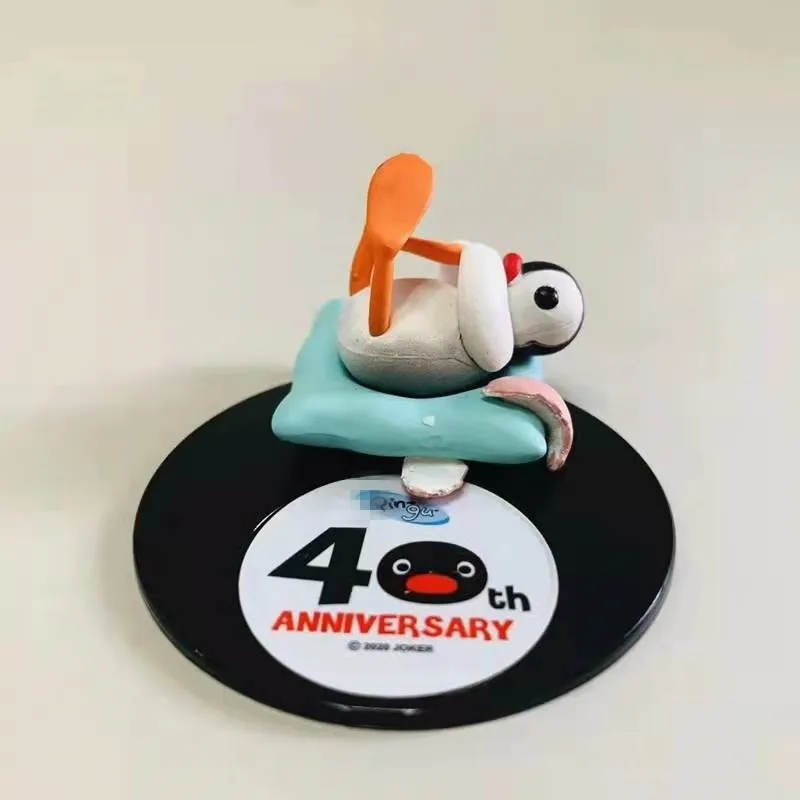 Kawii Anime PINGUed Figure Japan 40th Anniversary Penguin PVC Home Office Decor Model Toys Gifts Cute Choose from List