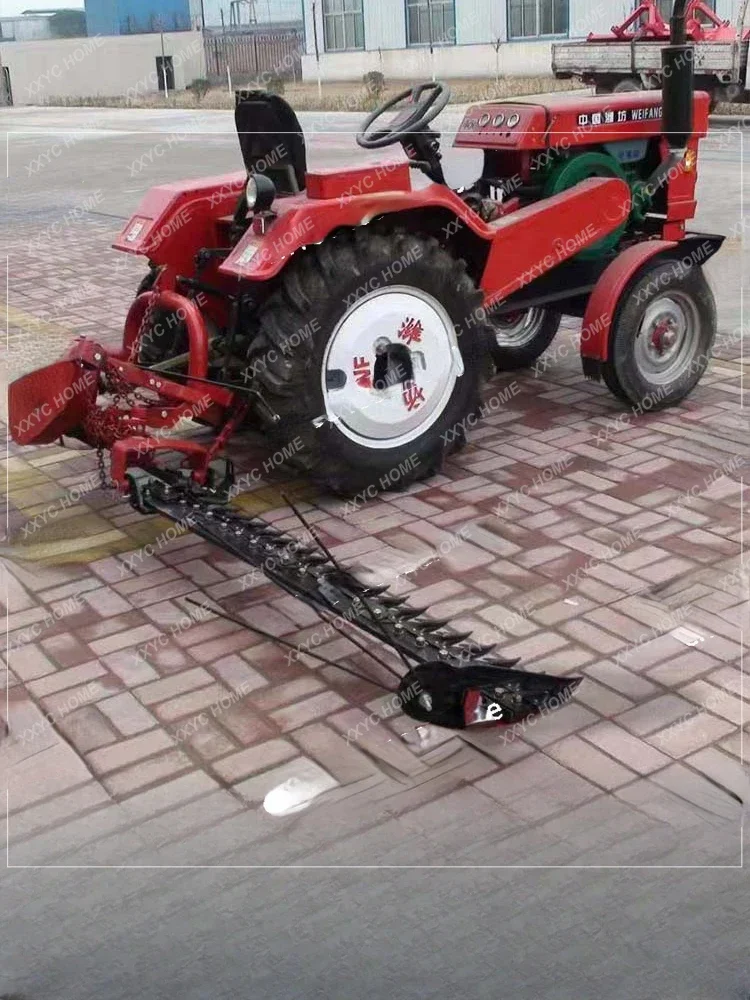 Mower, reciprocating lawn mower, four-wheel tractor with alfalfa and mugwort cutting machine, large grassland pasture trimming