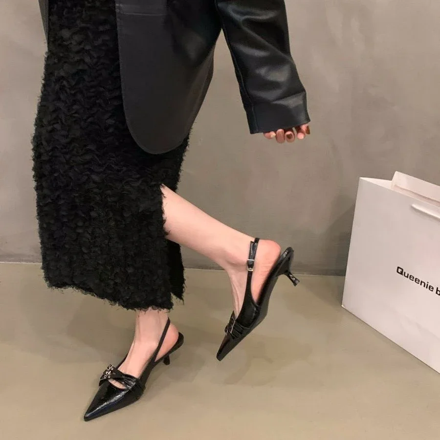 

Stiletto Woman Shoes Pointed Toe Thin Heels Sandals For Women Shoe With Wholesale Bulk Offer Summer 2024 Comfortable Comfort