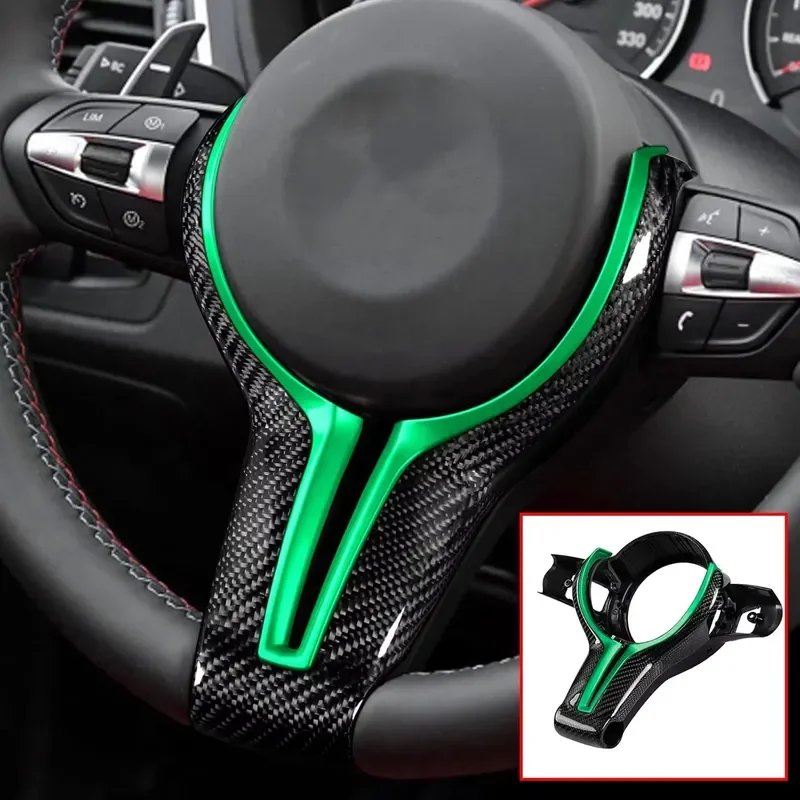 SOON TODA Custom Carbon Fiber Steering Wheel Trim for F Series Sports Design with 1-Year Warranty