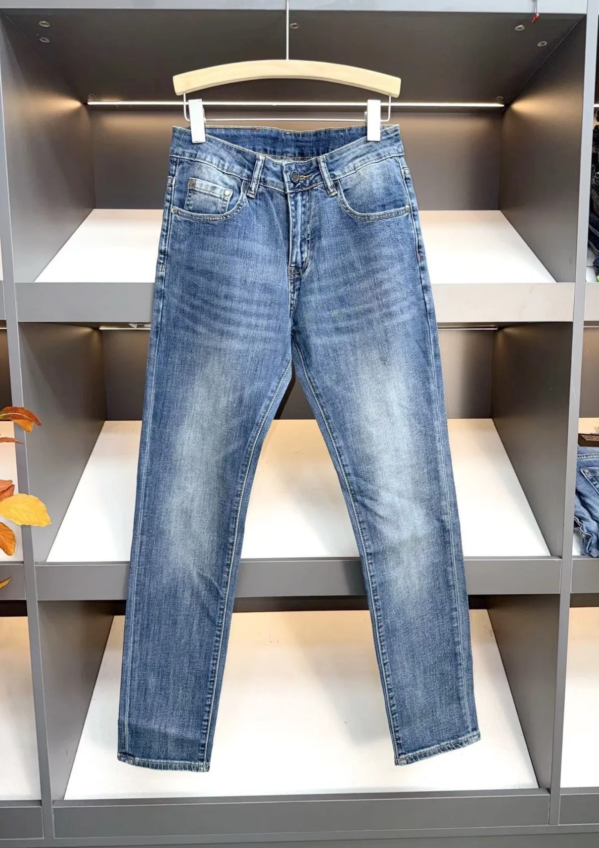 SIJITONGDA2026 Spring/Summer Black and Gray Washed Denim Pants29-38