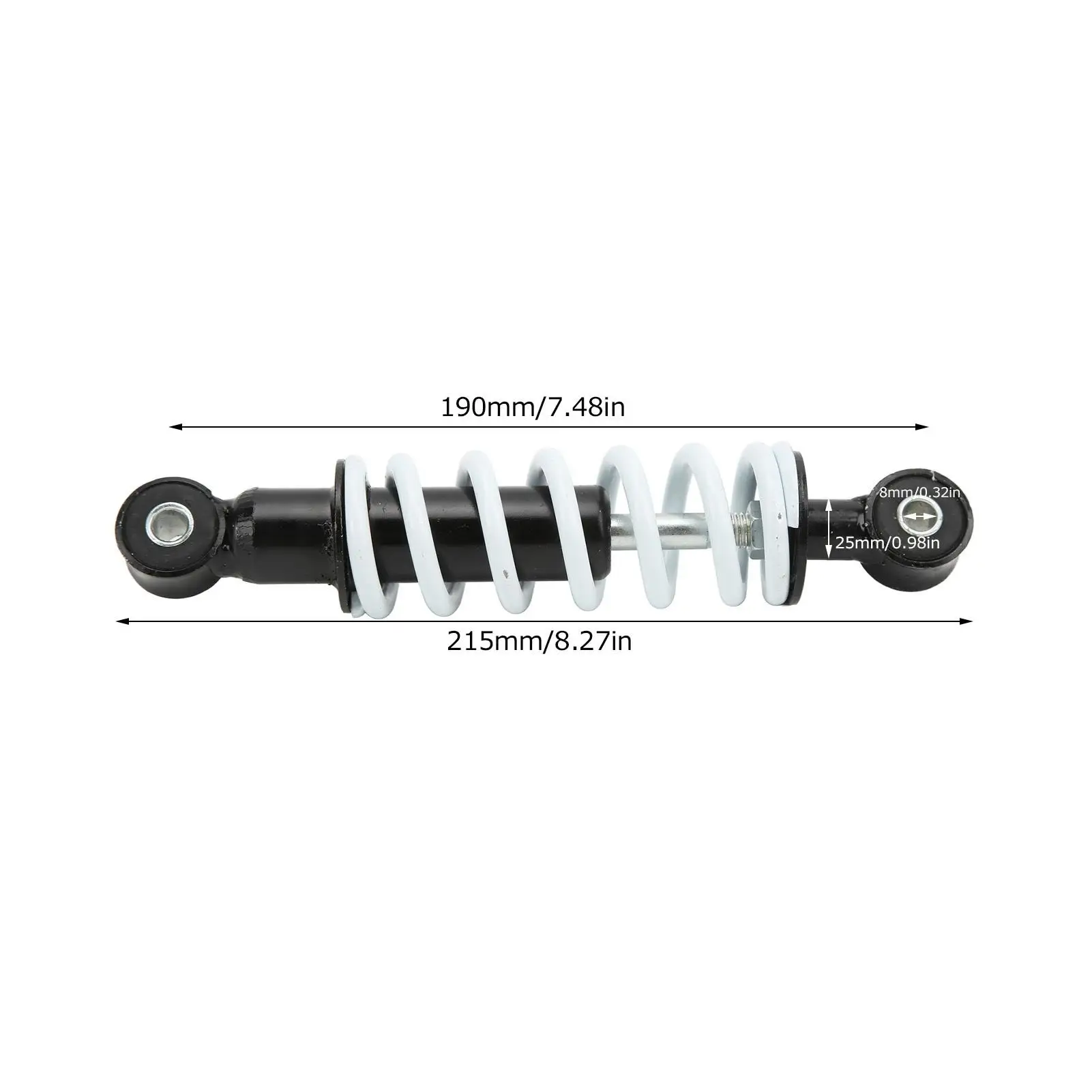 190mm Shock Absorber Front Rear Suspension Damper Universal for motorcycles ATVs Scooters Go Karts