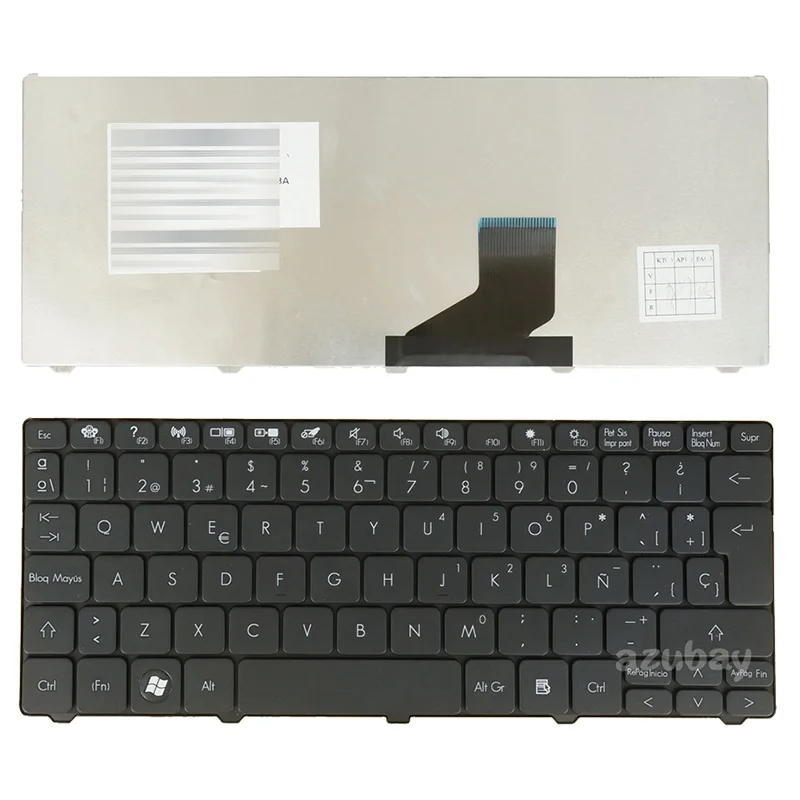 Laptop Keyboard for eMachines 350 355 EM350 EM355 Minibook Nav50 NAV51 PAV70 NAV70 Gateway Mini LT21 LT2100 LT32 LT3201u Spanish