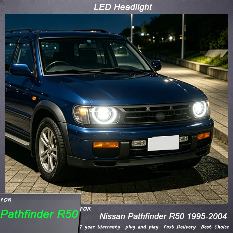 Car headLights for Nissan Pathfinder R50 1995 1996 1997 1998 -2004 LED Head Lamp Daytime Running Light Automotive Accessories