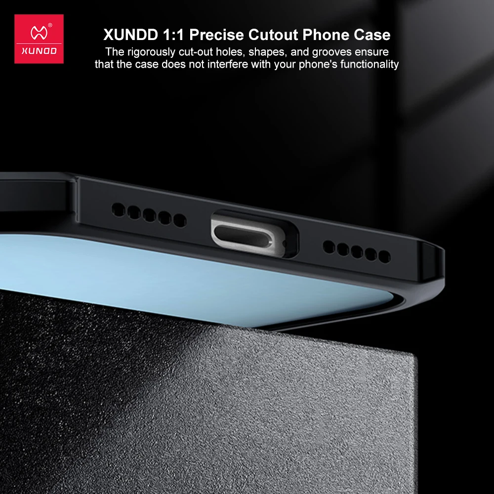 Etui Xundd do iPhone'a Air, Etui do iPhone'a 17 Pro / 17 Pro Max, Odporne na wstrząsy, Odporny na żółknięcie akryl i TPU tylna obudowa — zdjęcie produktu 6