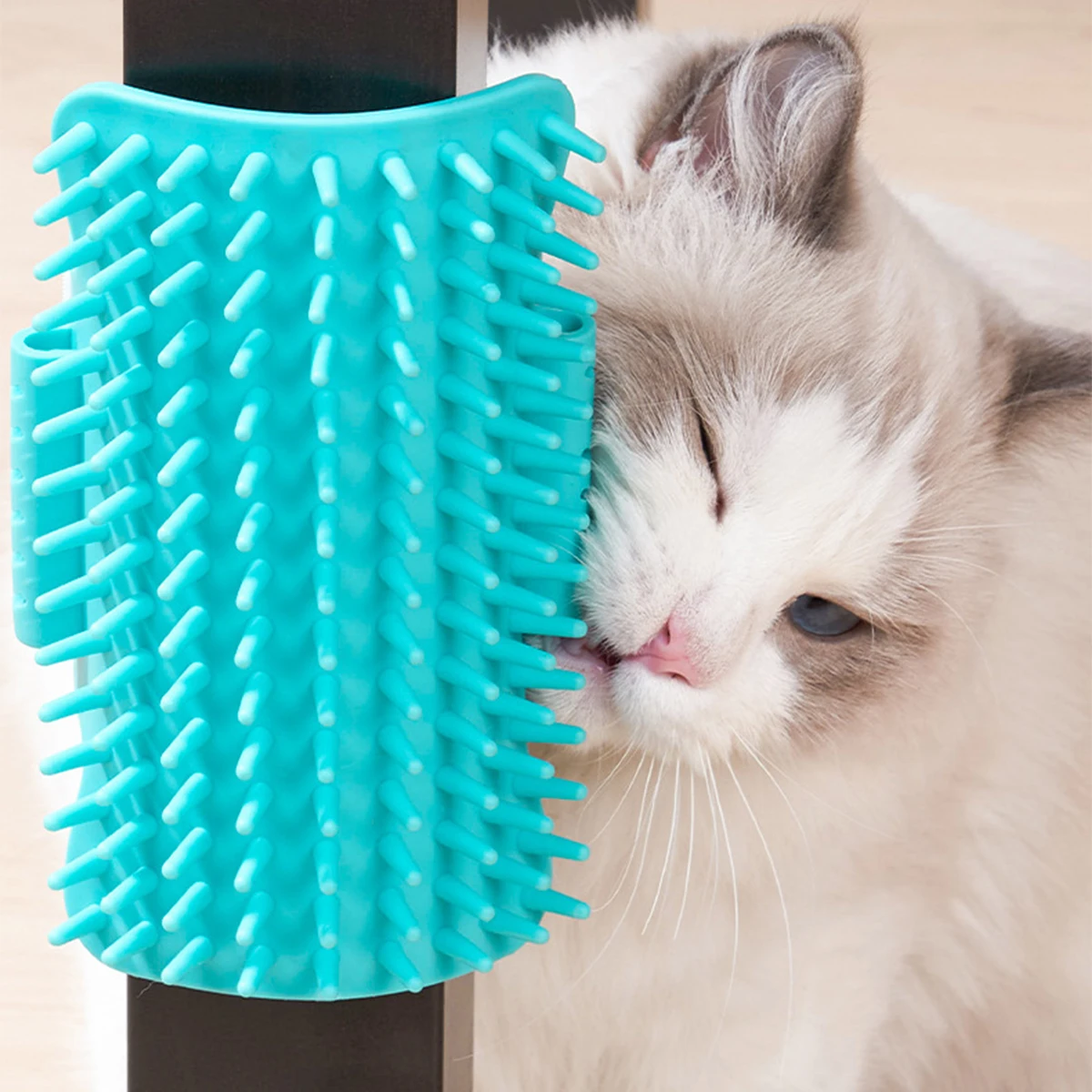 Pet Cat Hair Removal Massage Comb Cats Scratching Rubbing Brush Kitten Grooming Self Cleaning Wall Corner Cat Scratcher Combs