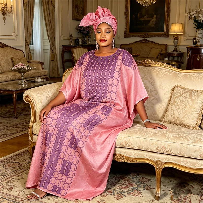 

African Dresses for Woman Plus Size Kaftan Wedding Party Djellaba 2026 New Gown Turkey Dress Dashiki African Clothes Boubou Robe