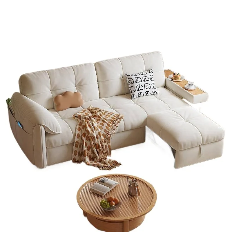 Cream wind small apartment living room foldable 1.5 meters wide storage sand