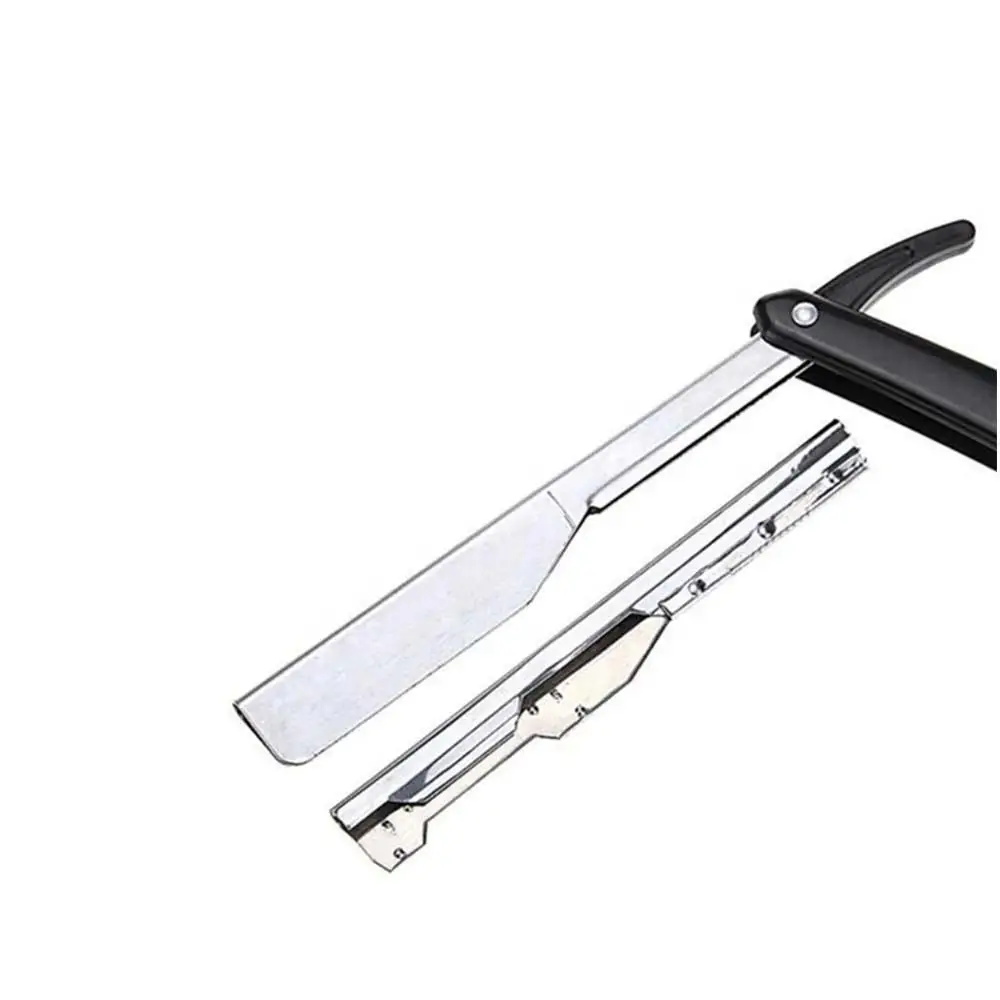 Pro Manual Shaver Straight Edge Stainless Steel Sharp Barber Razor Folding Shaving Beard Cutter Holder Barber Tools