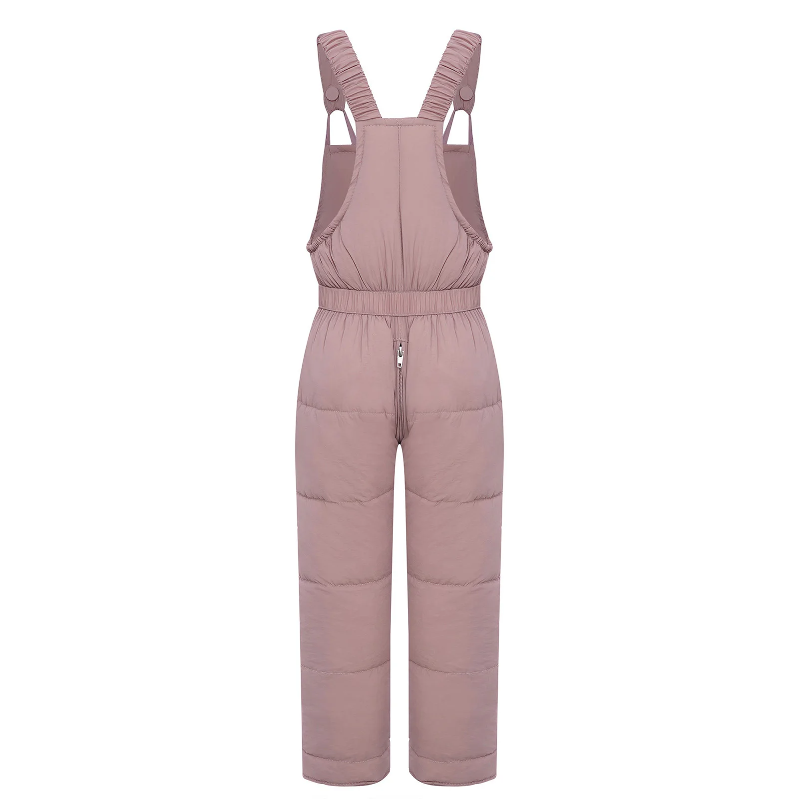 بدلة قفز للأطفال الصغار والبنات والأولاد على شكل ثلج وأشرطة كتف مرنة وسحاب مبطن للتزلج بدلة شتوية رياضية خارجية للثلج