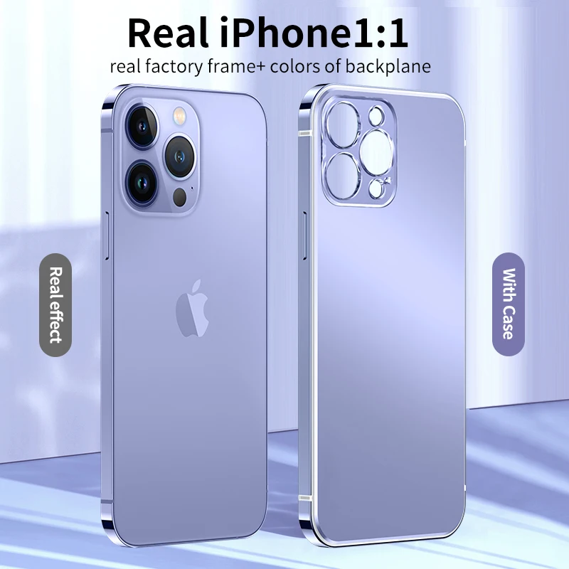 New Original Stainless Steel Edge For iPhone 14 Pro Case iphone14 Protective Case funda iPhone 14 Pro Max