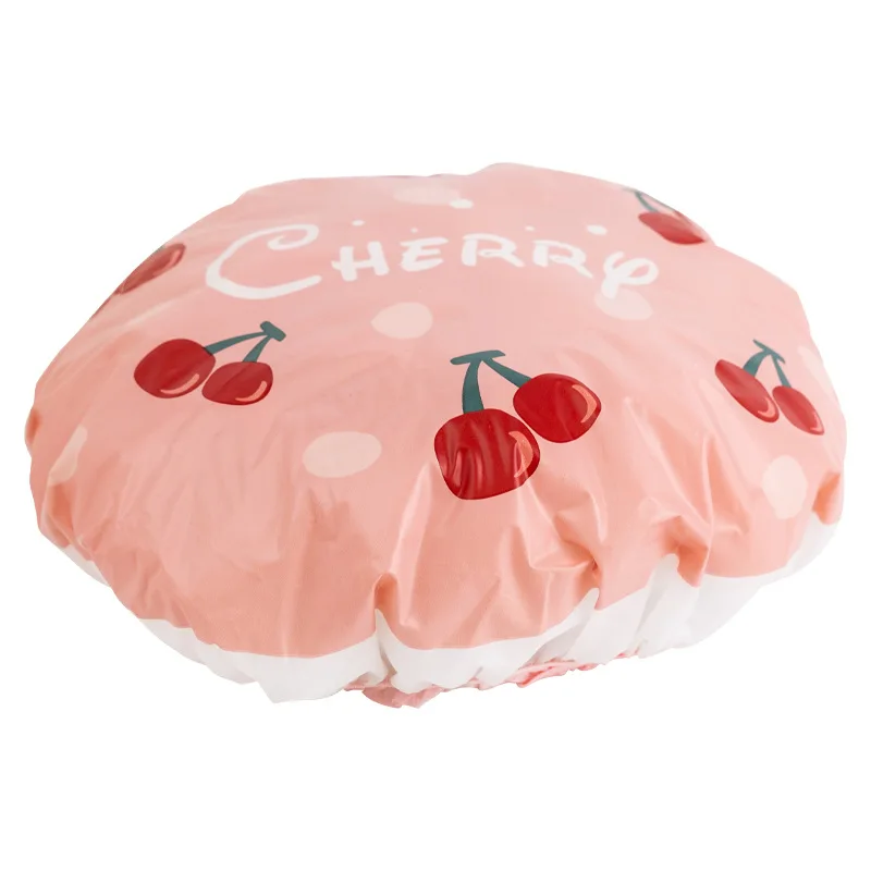 Waterproof Bath Hat Thickened Waterproof and Oil Fume Cap Women Spa Hair Salon Supplies Shower Cap Bathroom Accessories