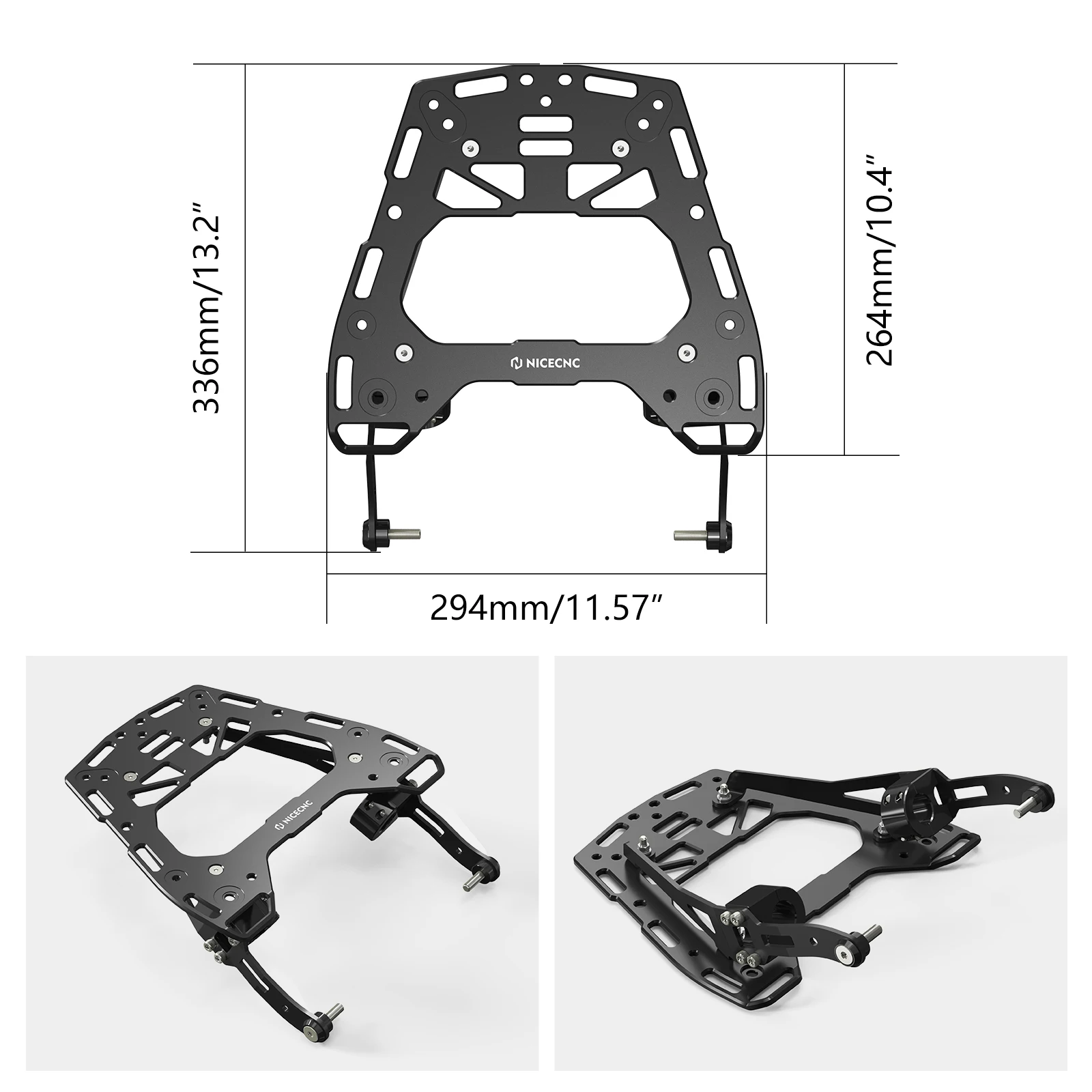 Motorcycle Rear Luggage Rack Top Case Mount Plate for Ducati DesertX 2022 2023 2024 DesertX Luggage Rack Carrier Roll Bags Rack