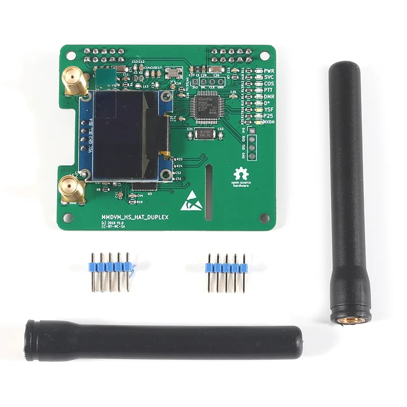 MMDVM Duplex Hotspot Board with OLED Display Screen Support DMR P25 D Star Mini Relay Module Support UHF VHF for Raspberry Pi