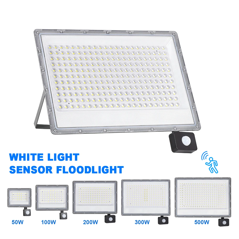 Outdoor LED Flood Light 500W 300W 200W 220V Motion Sensor Waterproof  Spotlight Garden Lighting Landscape Floodlight Street Lamp