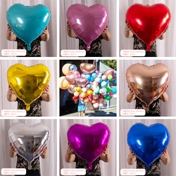 Large Heart Aluminum Foil Balloons, Wedding Birthday Party Decoration, Baby Shower Gift Toys, Marriage Balloon, 24 inch