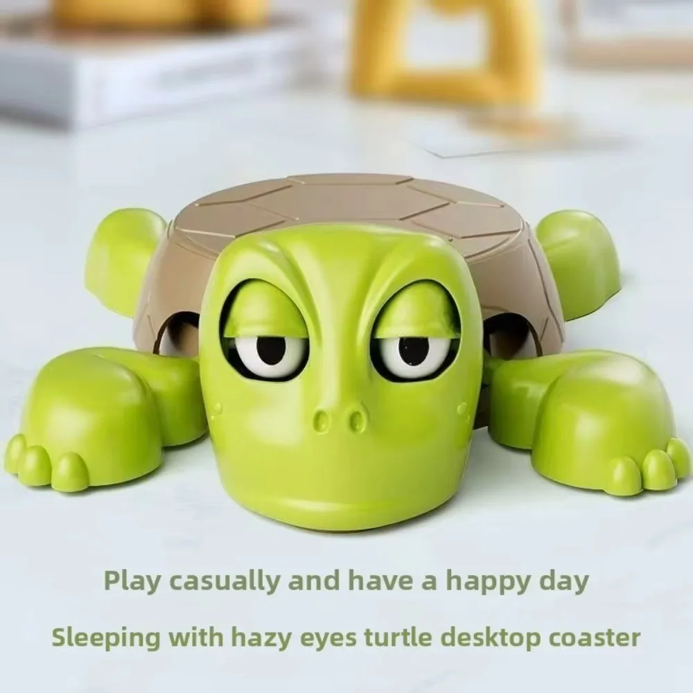 Niedliches Schildkröten-Untersetzer-Set, hitzebeständig, lustig, Teetasse, Matte, Tischdekoration für Zuhause, Küche, Büro, Geschenk, erschrecktes Design, Fee
