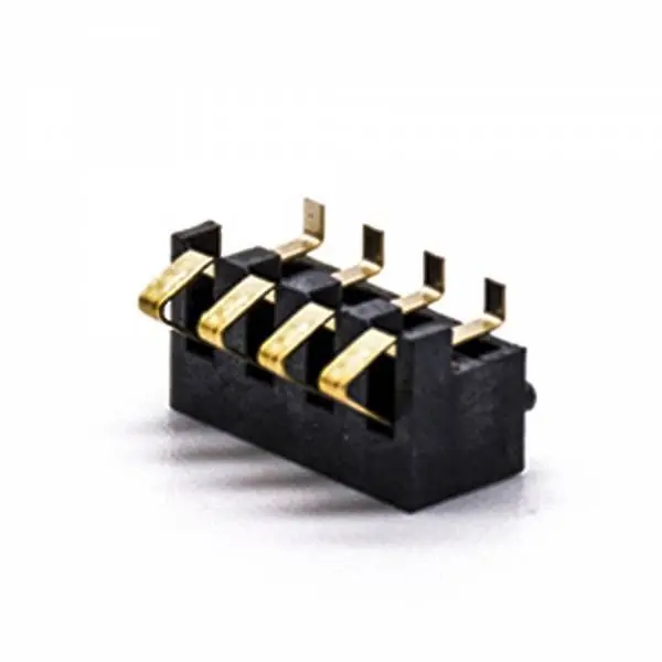 4-Pin Battery Connector PCB Mount 4.5H Gold Plated 3U Anti-Oxidation 2.5mm Pitch for DIY Electronics