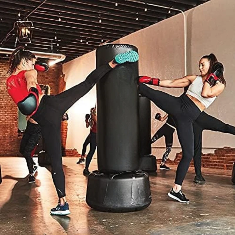 Freestanding Punching Bag for Adults Stand Dummy Kickboxing Heavy Punching Bag Adjustable Martial Arts Kicking