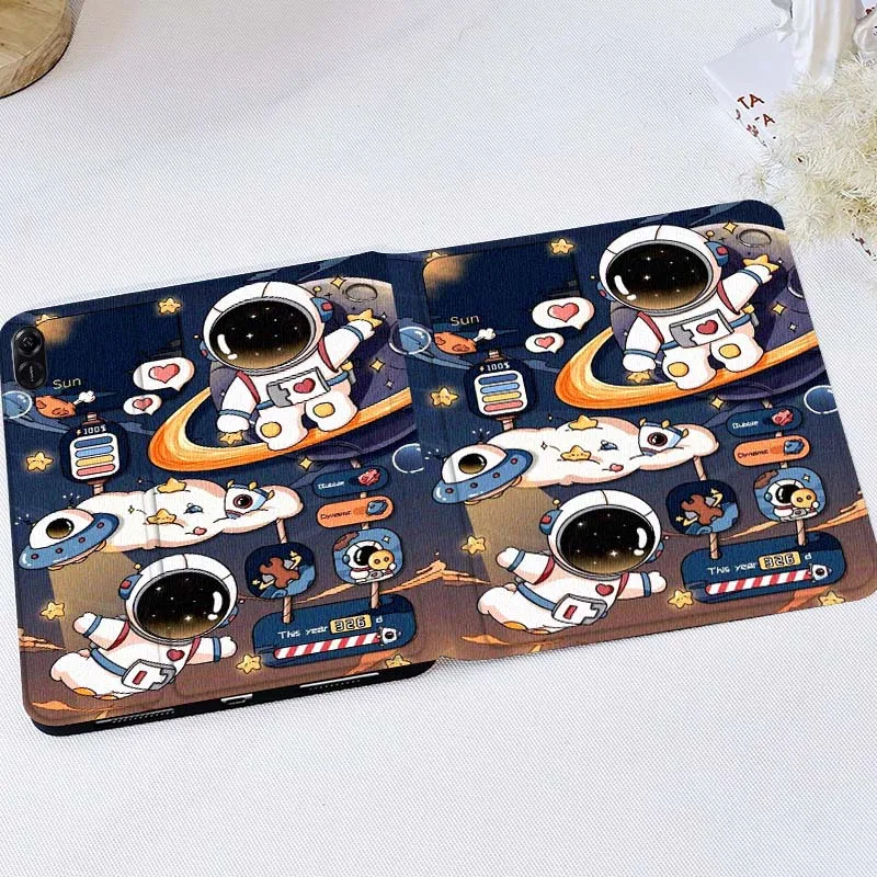 Cartoon anime astronaut For Huawei MatePad M5 T5 SE 11 Pro Honor Tab 5 V7 V8 X9 GT 10.1 10.8 Inch Tablet Case