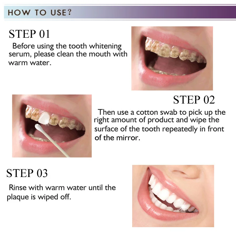 Teeth Whitening Serum Remove Plaque Stains Deep Cleaning Oral Hygiene Teeth Whitening Gel Fresh Breath Bleaching Dental Care