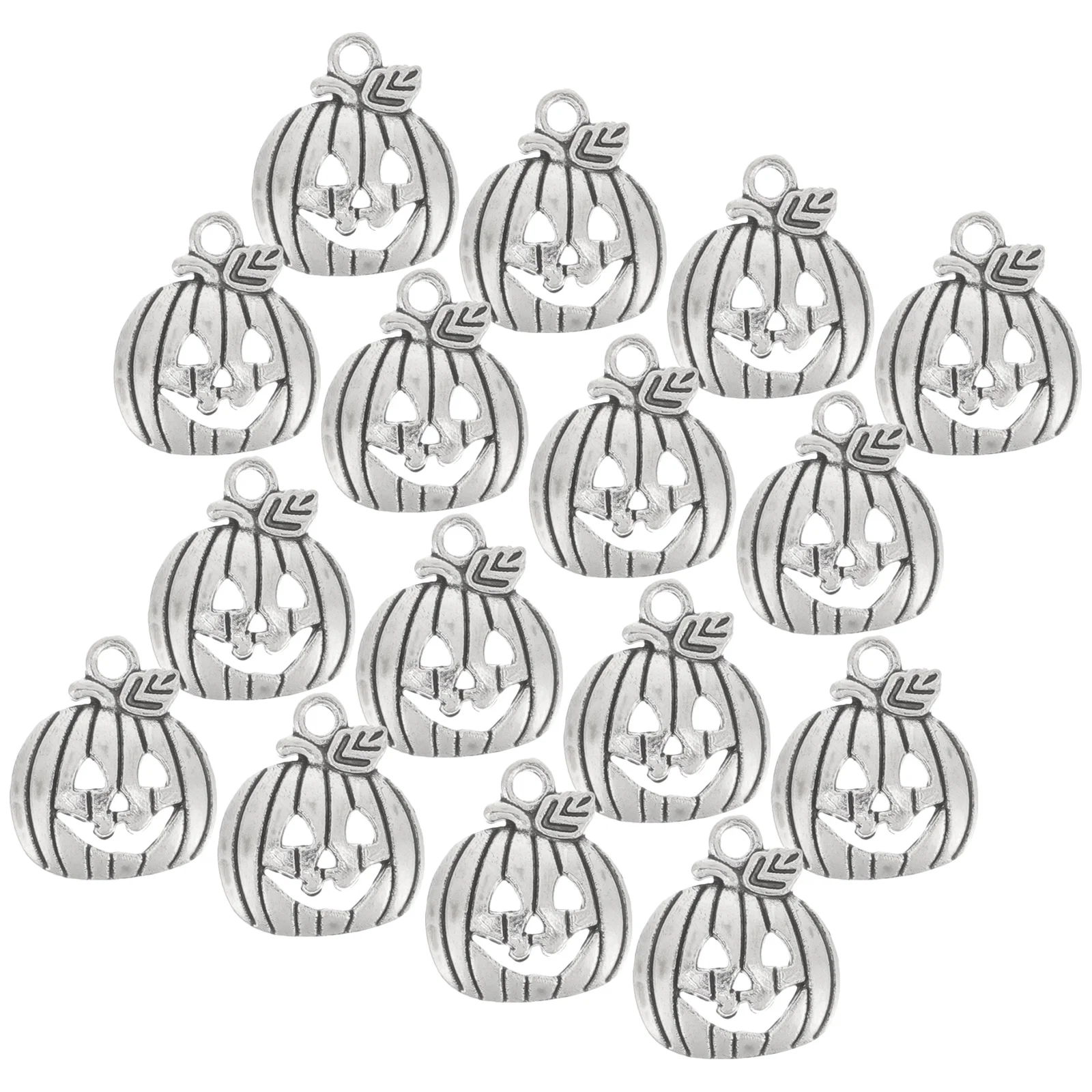 100Pcs Pumpkin Pendant Alloy DIY Jewelry Making Accessories for Necklace Bracelet Charm Craft Gifts Alloy Pendant Charm