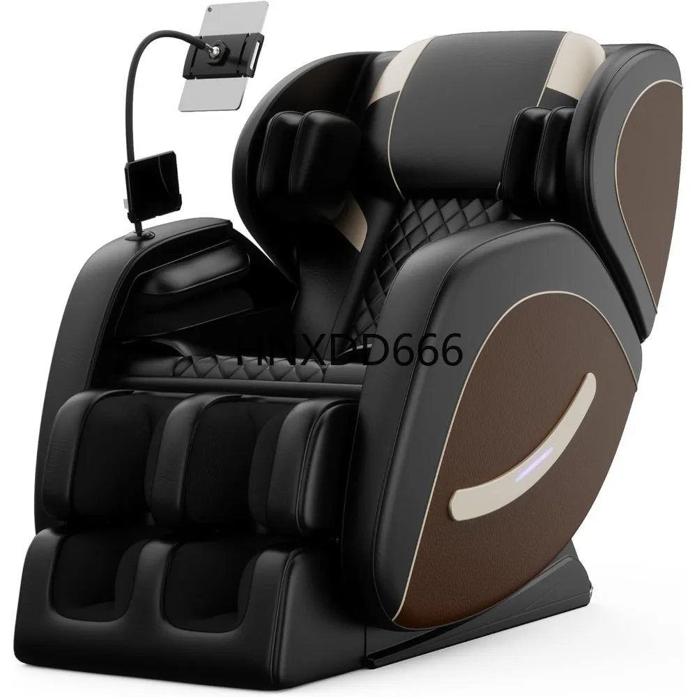 

Gravity Full-Body Massage Chair with Heating, Bluetooth Audio, and Foot Rollers, Chaise Lounge