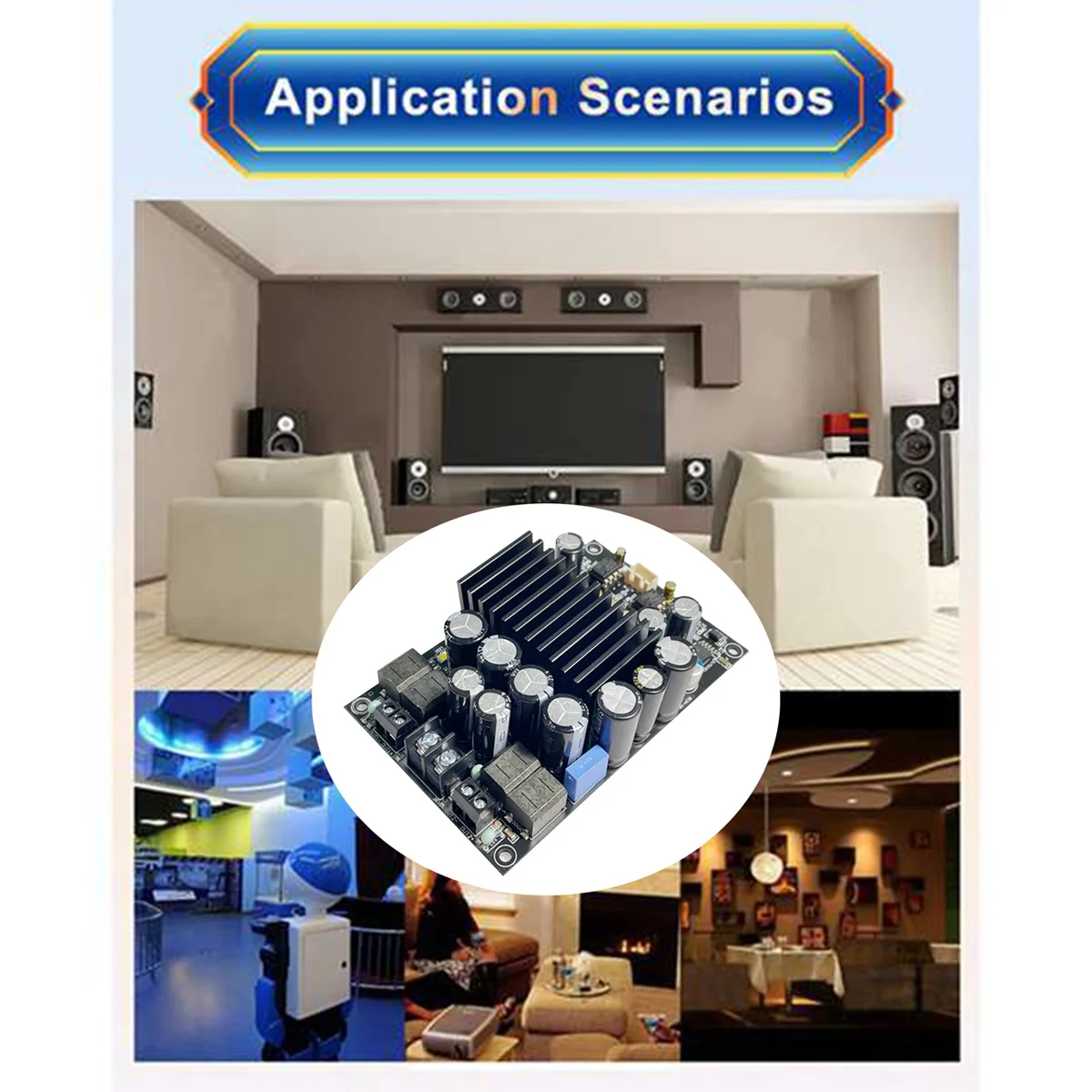 HFES TPA3255 Fever Level HIFI Digital Amplifier Board 300W+300W High-Power Board Audio Amplifier Board