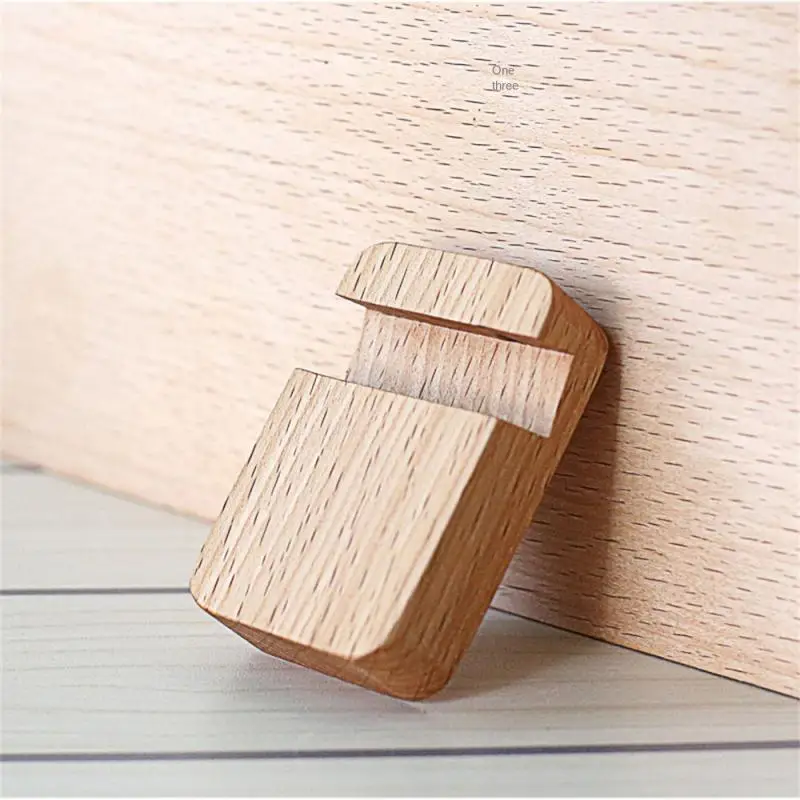 Universal Portable Solid Wood Cell Phone Racks Desk Stand Holder For Mobile Phone Tablet Home Office Storage Organization