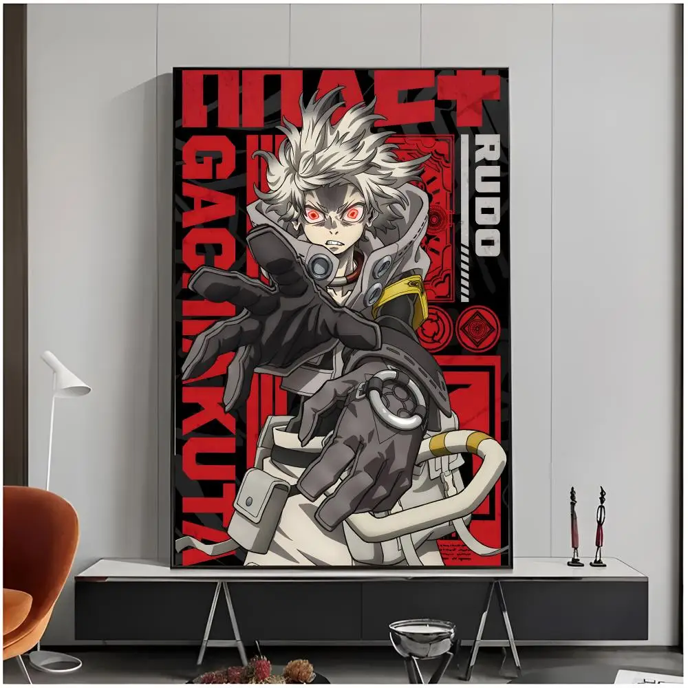 dark fantasy manga F-Fall Demon Warrior Poster Living Room Bedroom Decorative Print Unframed Decor