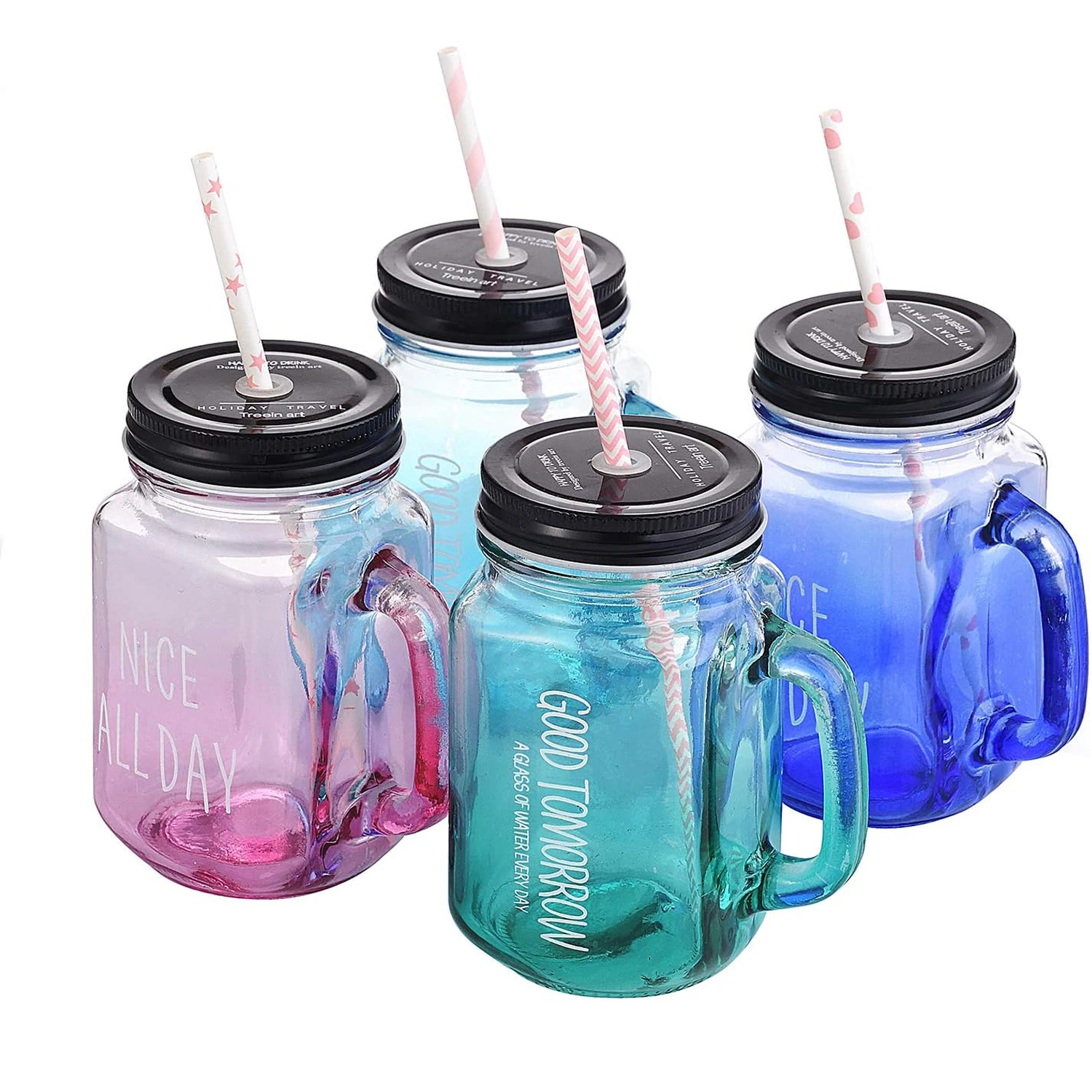 Biodegradable Pink Paper Straws, Pack of 100 Party Straws for Juice, Cocktail, Smoothies, Birthday, Wedding, Bridal/Baby Shower
