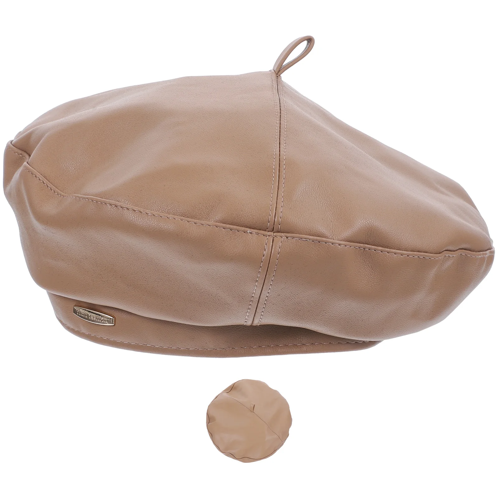 

Women Hat Berets Retro Autumn and Winter Headwear Brown European Style Headdress