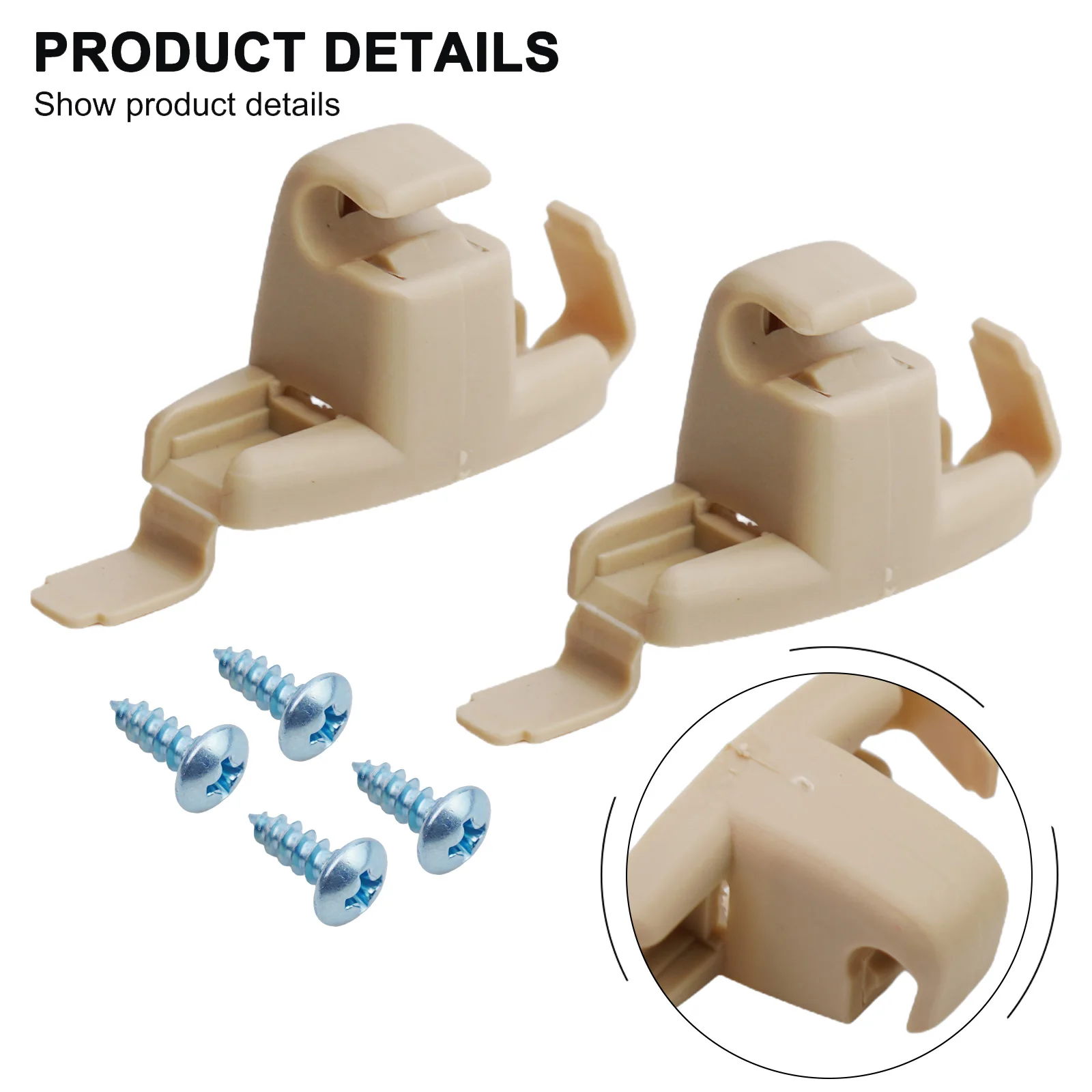 2x Sun Visor คลิปยึด Mount Holder Hook Bracket แขวน Auto Fastener สําหรับ BMW 3 5 7 Series e46 E38 E39 E53