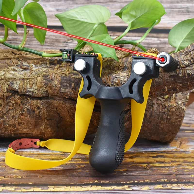 

Novice Resin Slingshot Laser Aiming Outdoor Hunting Special Rubber Band Slingshot Slingshot Accessories Comfortable Grip