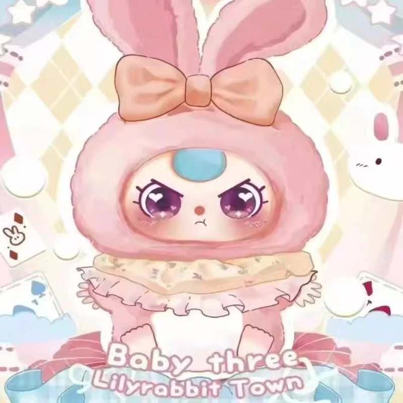 Baby Three Lily Rabbit Town V2 Series Vinyl Plush Blind Box Baby Three Blind Box Lily Rabbit Town Mystery Box Toys Dolls Pendant