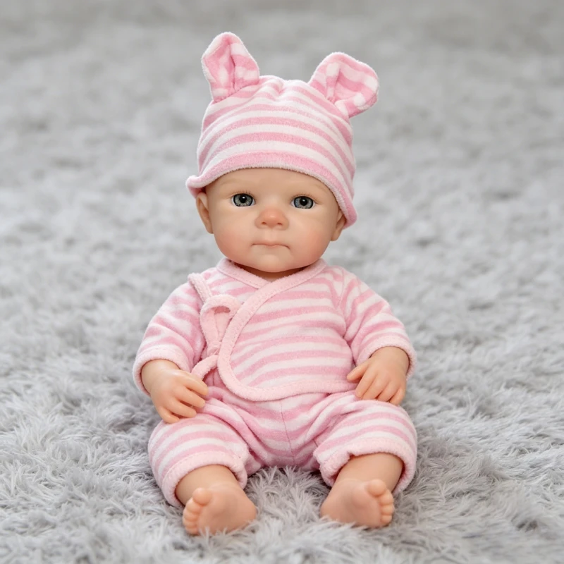 

30cm Bettie Small Girl Baby Doll Lifelike 3D Painting High Quality Full Silicone Doll
