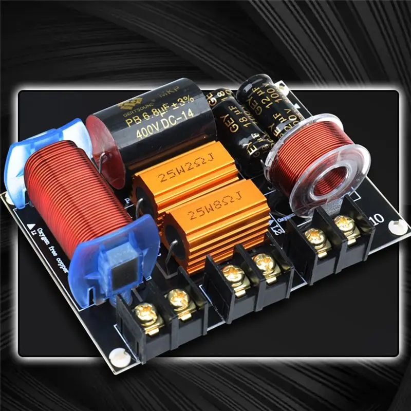 Fashion 250W Audio Frequency Divider Two Way Hifi Speaker Crossover Stage Performance High Power Frequency Divider