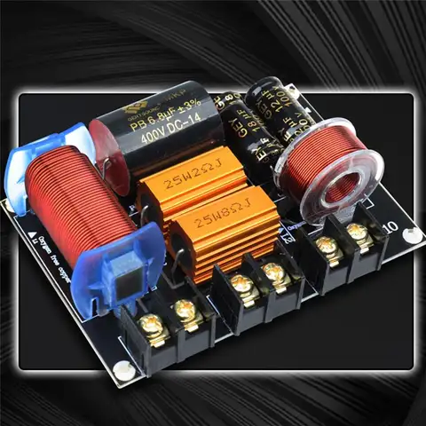 Fashion 250W Audio Frequency Divider Two Way Hifi Speaker Crossover Stage Performance High Power Frequency Divider
