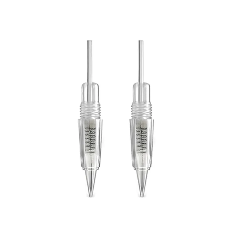 20/50/100pcs Screw PMU Cartridge Needles For Permanent Makeup Eyebrow Lip Tattoo Beauty Disposable Safe Spiral Mouth Needle