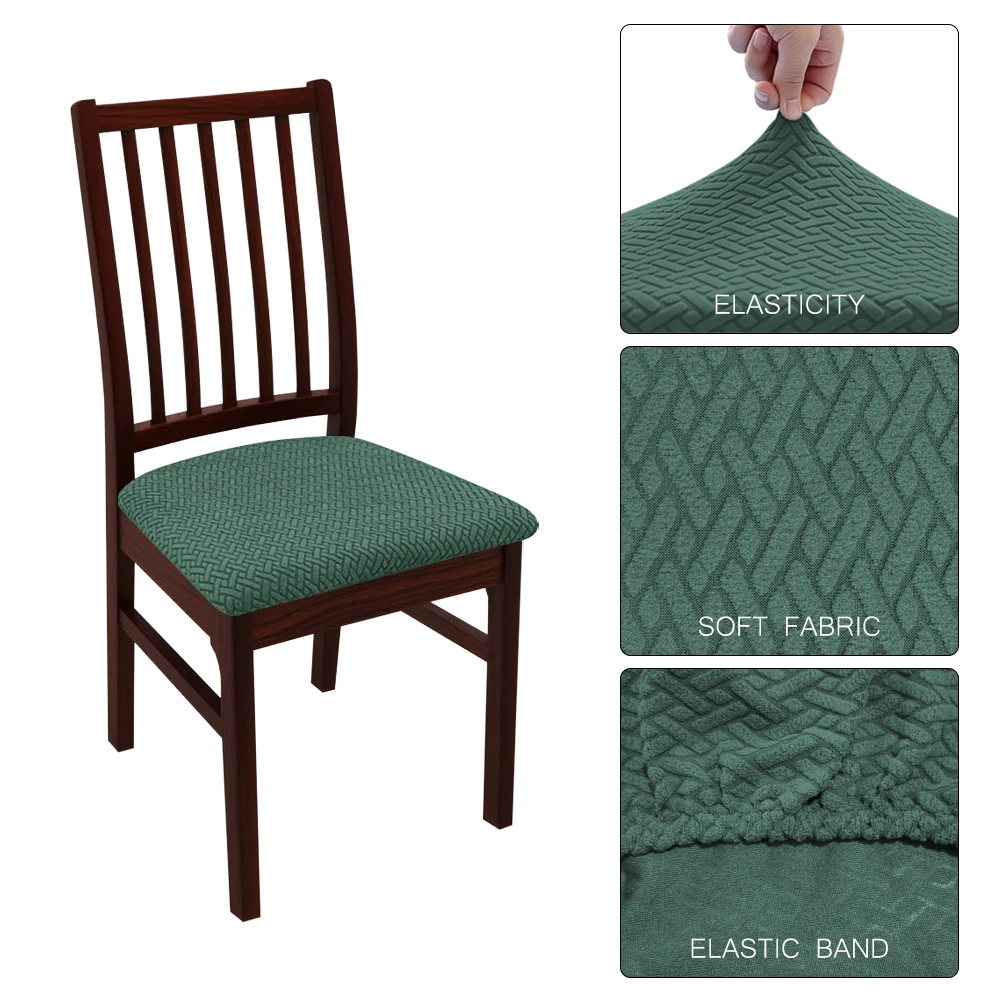 غطاء وسادة مقعد من الألياف اللدنة قابل للإزالة غطاء كرسي صلب غرفة الطعام تمتد 1 قطعة مقعد كرسي المطبخ مطعم المنزل