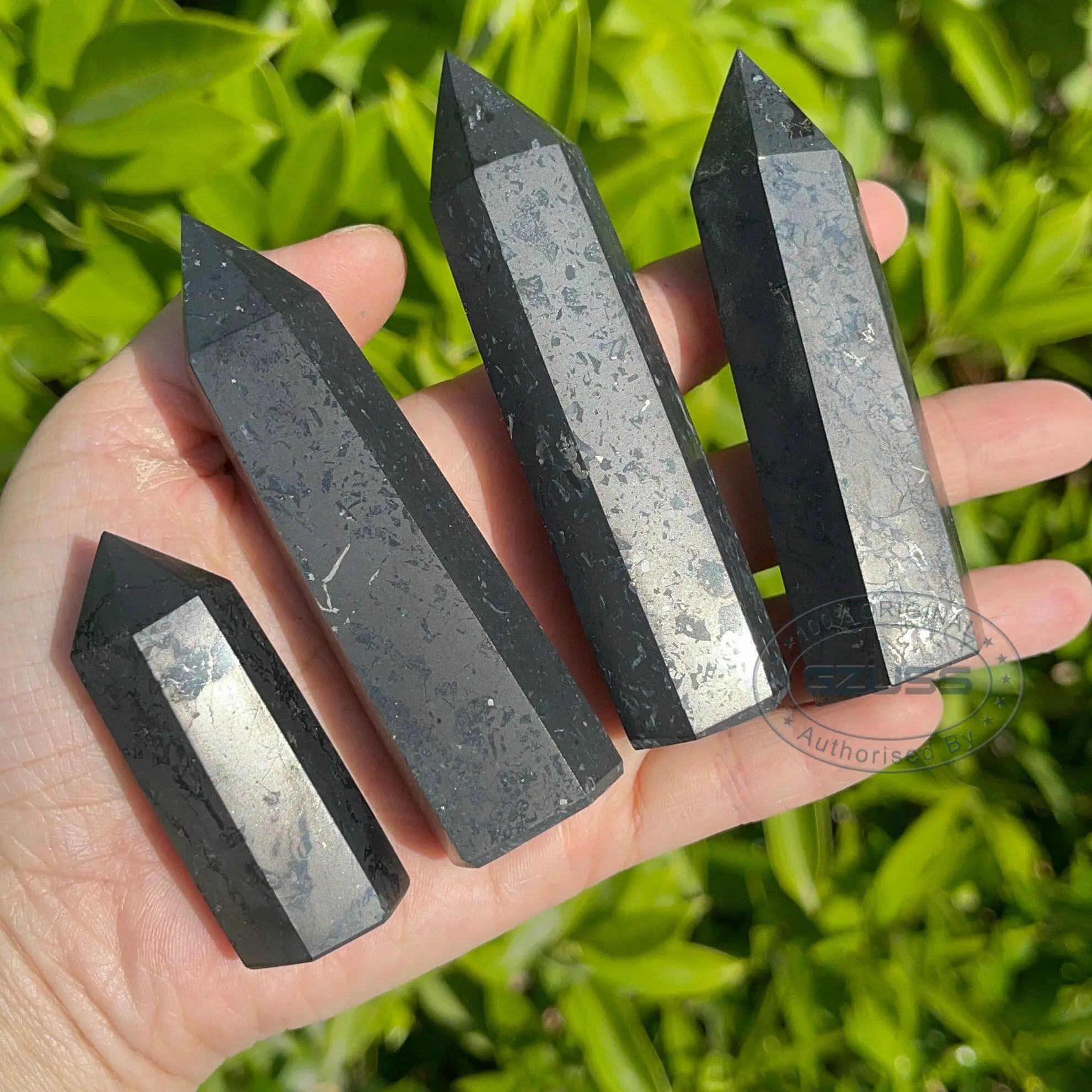 

Natural Points Elite Emf Protection Shungite Towers Stone