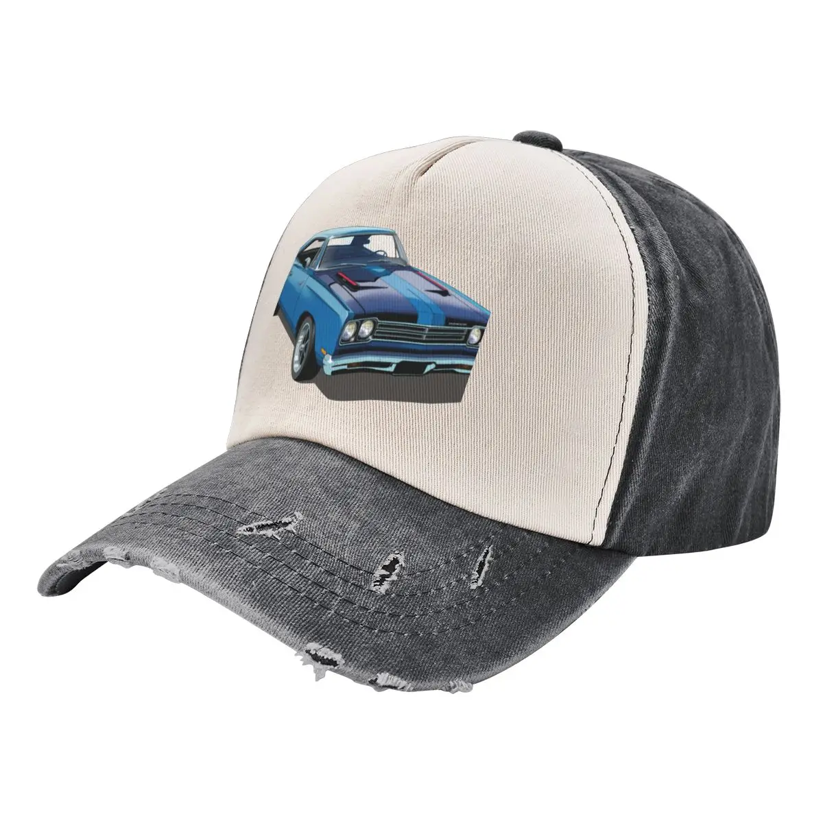 

1969 Plymouth Roadrunner in blue Baseball Cap Ball Cap Golf Hat Man Anime Hat Girl'S Hats Men's