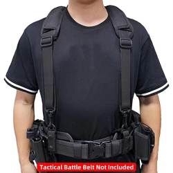 MeloTough Tactical Harness Tactical Suspenders 1.5 inch Police Suspenders for Duty Belt Braces For Men Tool Belt Suspender