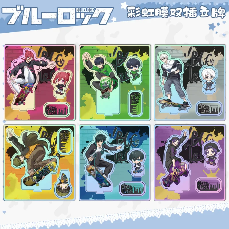 

Синий замок, серия для скейтборда, набор радужной пленки, акриловая подставка, фигурка, аниме, 2D, коллекционный подарок для фанатов, синий замок