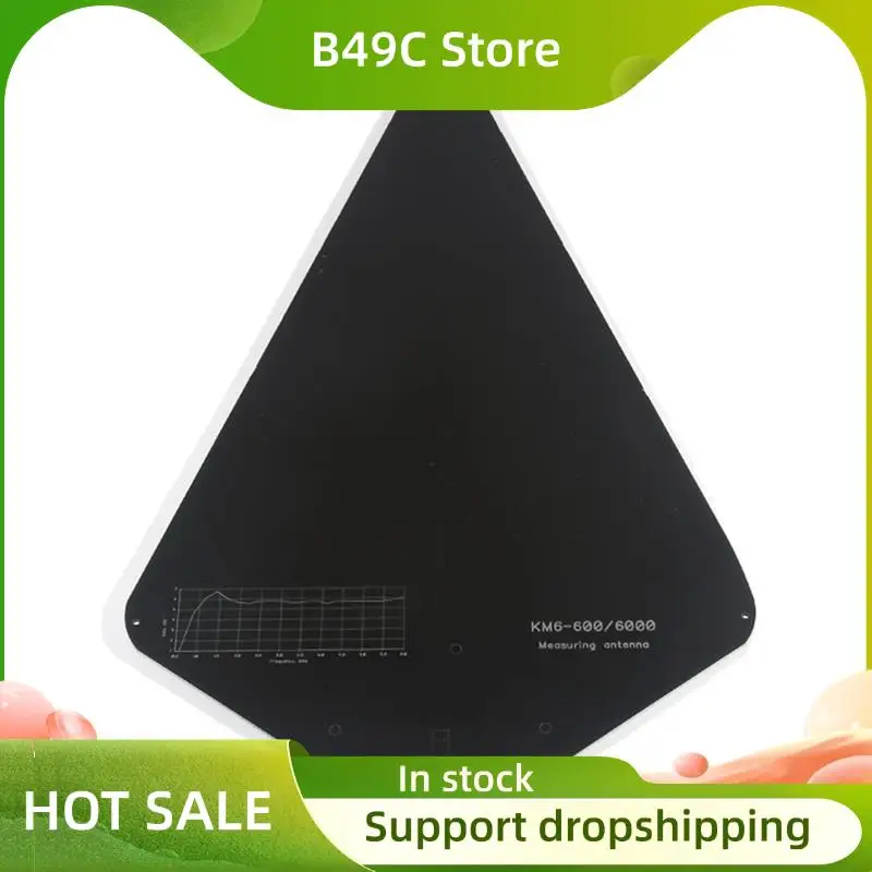 B49C KM6-600/6000 High-Gain Wideband Antenna 600Mhz-6000Mhz Directional Passive Log-Periodic Measurement Antenna For EMC