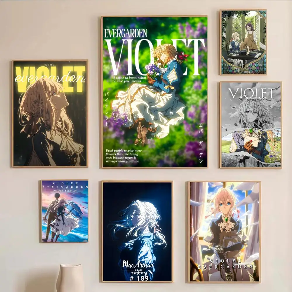 Poster Wall Art Print, Aesthetic Room Decor, Modern Home Decor, Removable Print V-Violet Evergarden