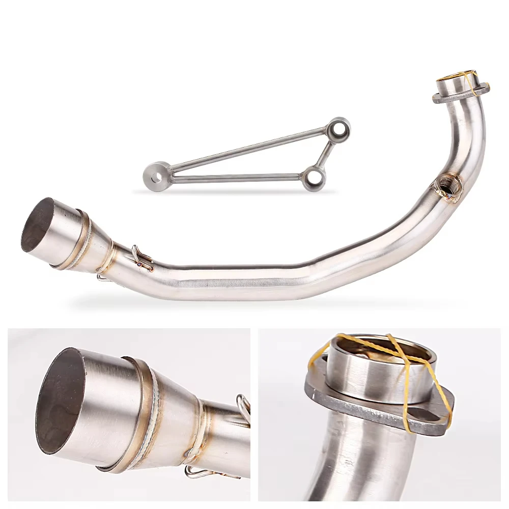 universal 51MM slip-on Motorcycle Exhaust Escape Front Link Tube Full Systems muffler For CYGNUS-X 125cc Cygnus 2002-2019 - view 5