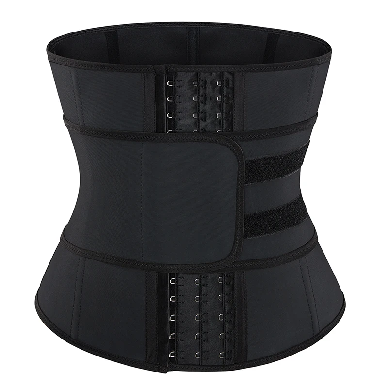 

Latex Waist Trainer Steel Boned Overbust Corset Front Hook & Eye Sports Belts Girdle Cincher Body Shaper Shapewear