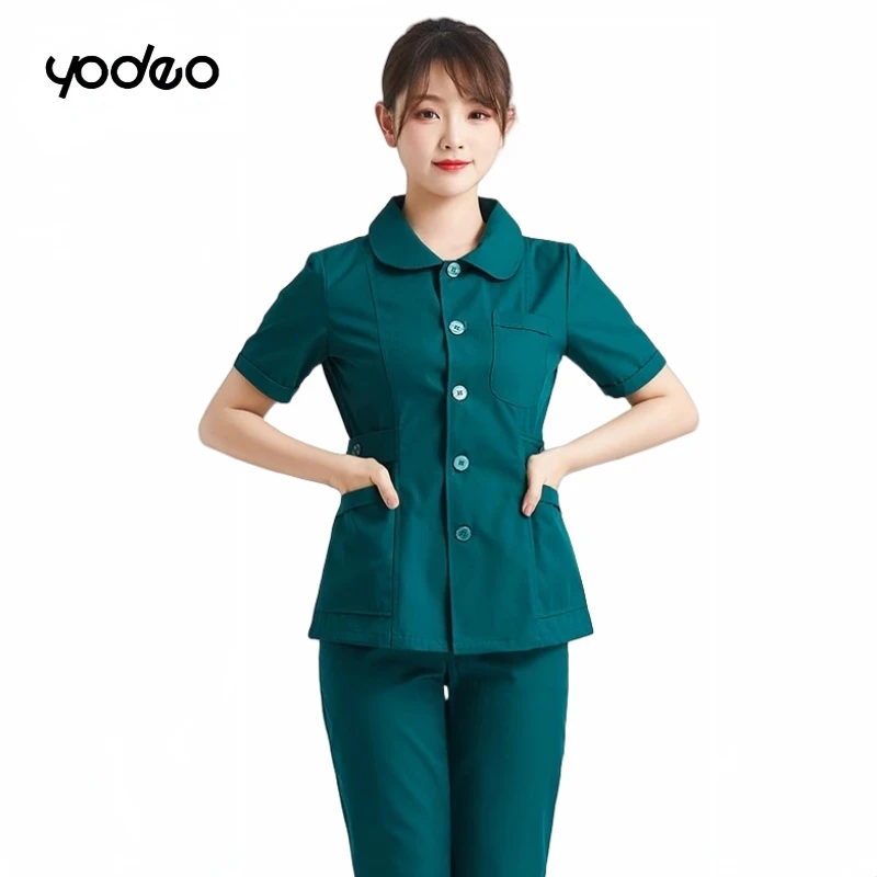 Hospital doctor nursing long sleeved split suit women men casual jogger suits nurse phary clothes clinical workwear